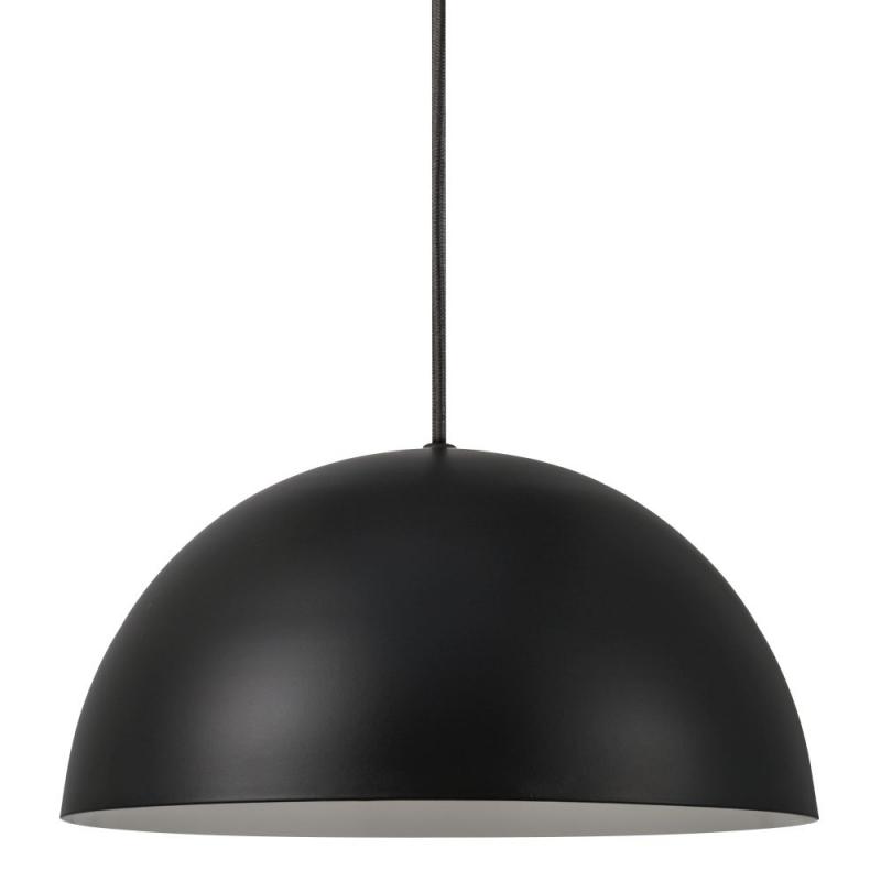 Pendelleuchte ELLEN Schwarz mit  Kuppelschirm 30cm